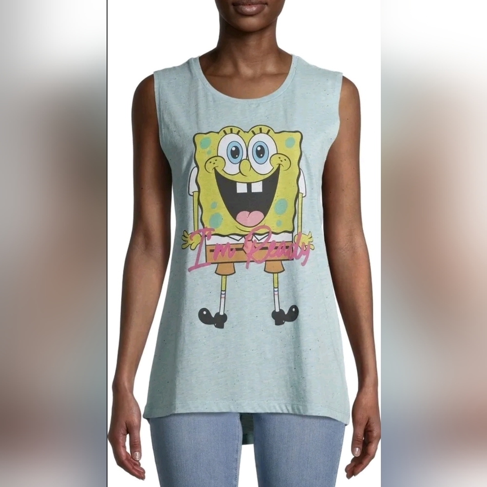Nickelodeon Spongebob Squarepants Graphic Tank Top for Women's Size XS